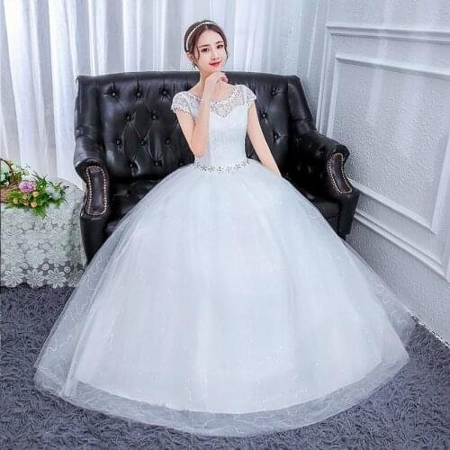New Style Wedding Dress Bride Ball Gowns Plus Size Bridal Lace Up Wedding Dressesvintage Dresses