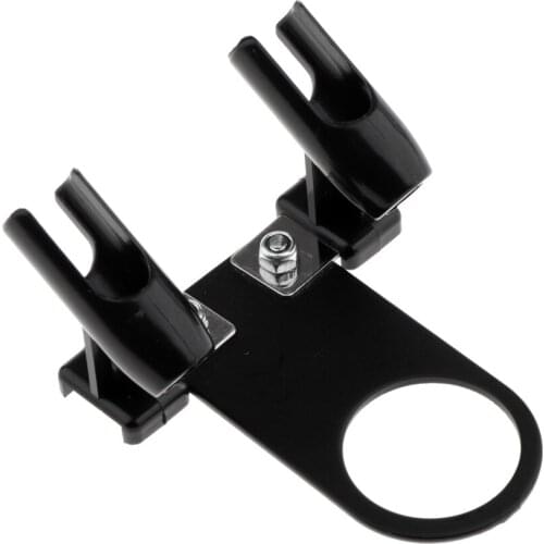 Durable Airbrush Holder For 2 Airbrushes Air Spray Pen Stand Supprot Black