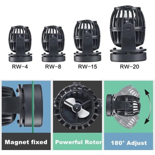 4 Size Propeller Aquarium Wave Maker Pump Fish Tank Wavemaker DC Water Pump Head No Controller For Marine Coral Reef Fish Tank
