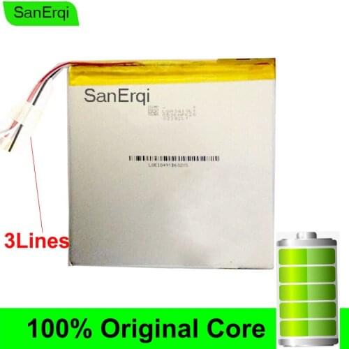 SanErqi 3Lines 6000mah Polymer lithium ion Li-ion battery for tablet pc A80H A80HD A80S A80se X80H X80HD X80Plus X80Pro battery