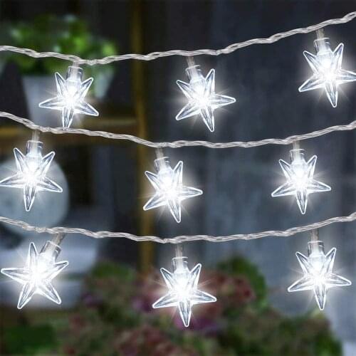 LED Twinkle Star Garland Lights USB/Battery Power Fairy String Light Christmas Holiday Lamp For Party Wedding Indoor Room Decor