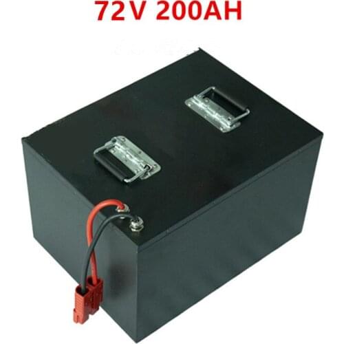Waterproof 72v 200Ah lithium ion battery BMS for 3000w 5000W 7200W bike tricycle Forklift EV motorcycle scooter +10A charger