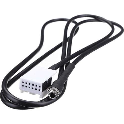 3.5 Jack AUX Auxiliary Audio Input Kit Adapter Cable for BMW E60 E61 E63 E64 Black