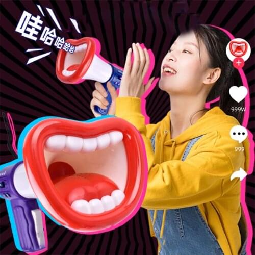 Y3NF Red Lips Toy Voice Changer for Kids with Megaphone Function Creative Handheld Speaker Toy Novelty Kids Birthday Gifts