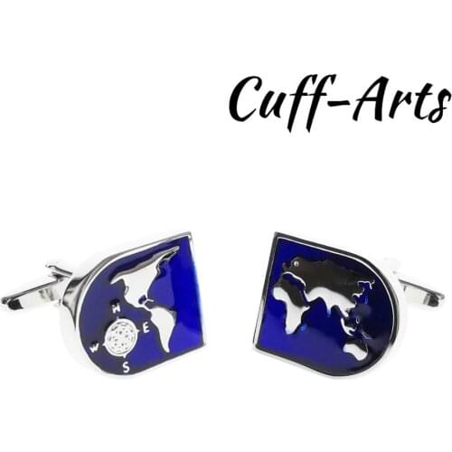 Cufflinks for Men Map of World Cufflinks Gifts for Men Gemelos Les Boutons De Manchette by Cuffarts C10514
