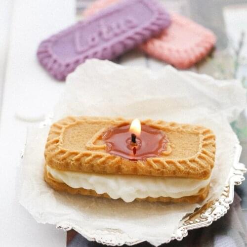 Biscuit Shape Candle Mold 3D Handmade Making Fondant Cake Chocolate Decorating Silicone Soap Moulds Party Supplies Night Lights