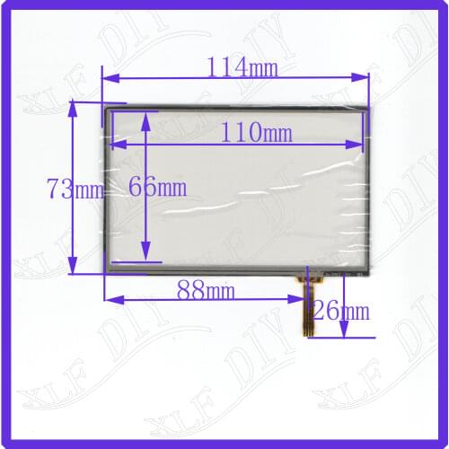 ZhiYuSun 5PCS/LOT AI2583 5inch Touch Screen glass 114*73mm 4 lines resistive touch panel SCREEN sensor