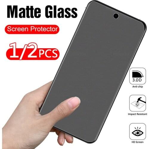 1 Or 2 Matte Frosted Tempered Glass For Xiaomi Poco M3 Pro Screen Protector Glass For Poxo Poko M3Pro 6.5" Phone Protective Film