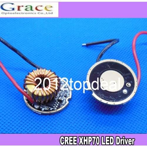 10pcs Cree XLamp XHP70 6V 1mode 5mode LED Driver 26MM DC6V-15V Input 4500mA Output For XHP70 LED Light Lamp