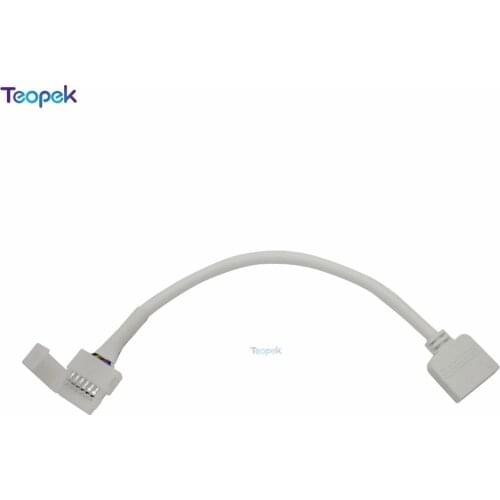 5pcs 12mm 6 pin Strip To Controller Solderless Easy LED Connector wih 13cm Cable for RGB+CCT LED Strip
