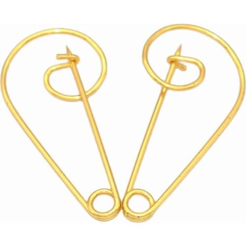 55mm Gold Safety pin Brooch Stitch Markers Safety Pins decorative pins sewing Safety Pins Garment Pins Holder Brooch Pin 10pcs