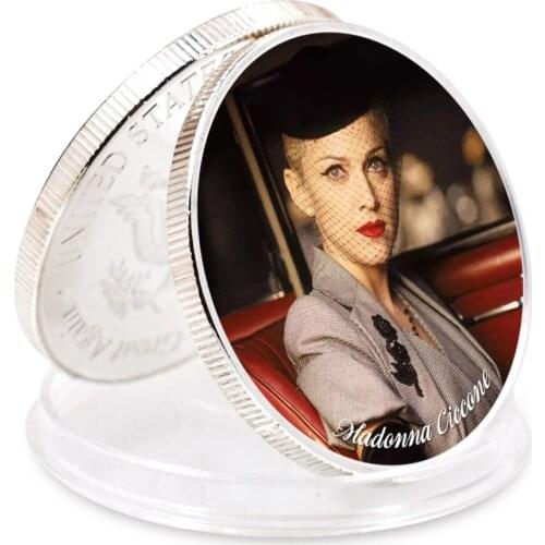 Art Ornament Business Coin Madonna Siliver Plated Coin Challenge Coin Challenge Coin 2021 Holiday Gift