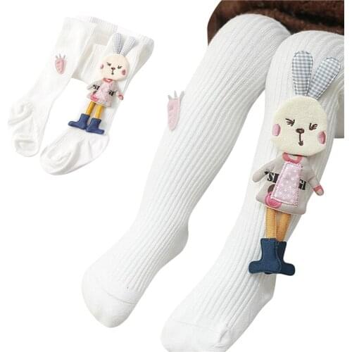 Kids Baby Girls Cute Cartoon Rabbit Carrot Pantyhose Stylish Tights Pantyhose for Children Girls