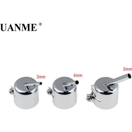 UANME Diagonal Air Nozzle 3mm 4mm 5mm Air Gun Nozzl Repair for Motherboard Welding Dedicated Air Gun Mouth