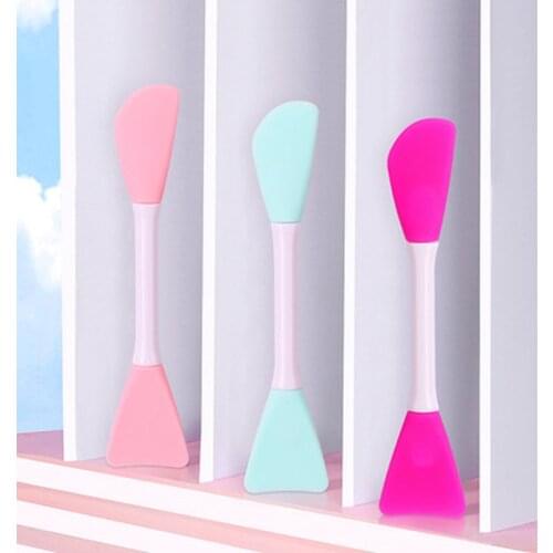 Double Head Silicone Soft Facial Mask Makeup Brush Stirring Stick Cosmetics Make Up Brush Beauty Skin Care Tool Reutilizable