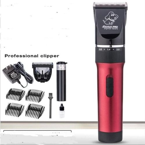 Electric Pet Clipper Cordless Dog Hair Trimmer Ceramic Scissor Teddy Fur Haircut Machine Razor Cat Grooming Clean Cutting Kit
