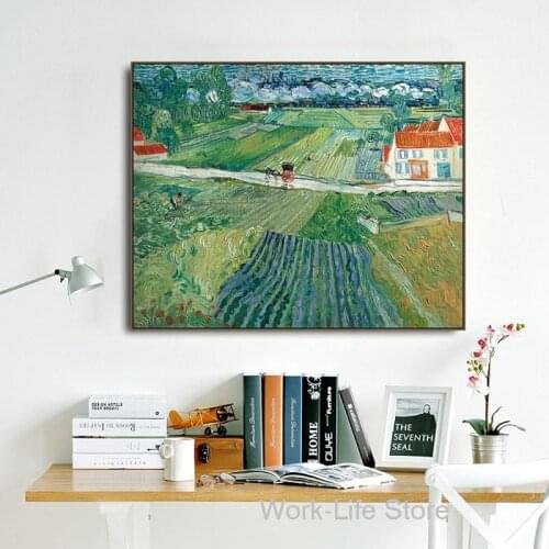 After Rain in Watts by Vincent Van Gogh Canvas Painting Poster and Prints Home Decor Wall Art Picture For Living Room Bedroom