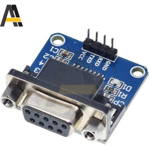 MAX3232 RS232 to TTL Serial Port Converter Module DB9 Connector MAX232 TZT For Arduino