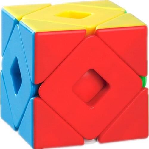 MoYu Meilong Double Skew Cube 3x3 Magic Cube Puzzle Twsit Professional Speed Educational Toys For Students