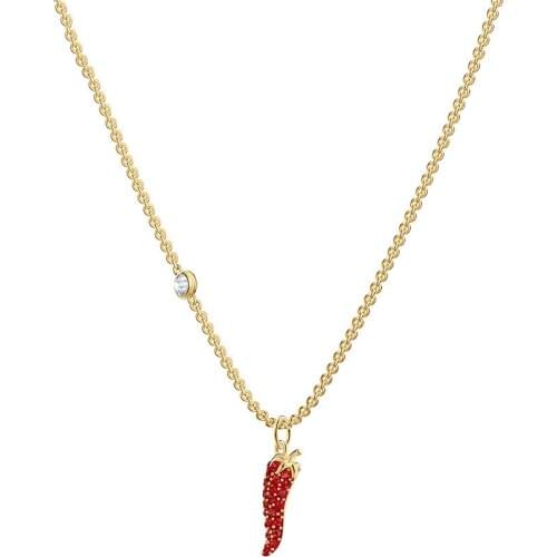 New Necklace 2019 1:1 Swa Friendship Women Red Pepper Choker Jewelry Christmas Gift