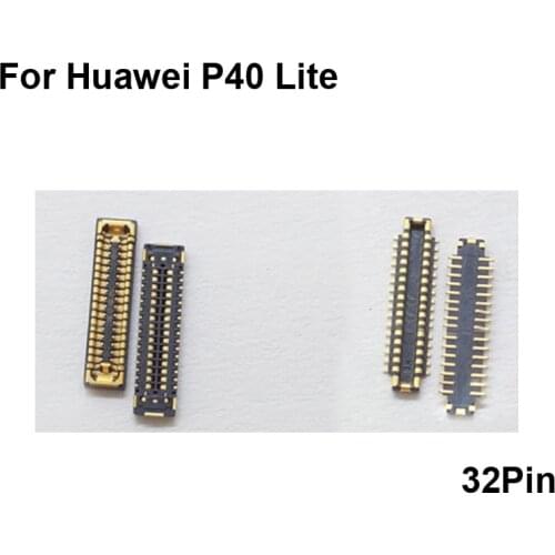 2pcs FPC connector For Huawei P40 Lite LCD display screen on Flex cable on mainboard motherboard For Huawei P40Lite