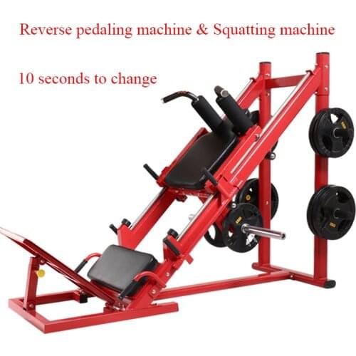 Convertible Fitness Adjustable Angle Of Base Plate 45 Degree Commercial Multi-Function Exercise Reverse Pedaling Rack