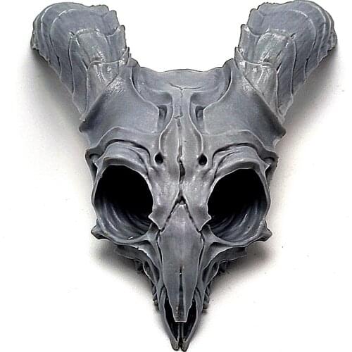 Silicone mold exquisite sheep head skull DIY soap plaster resin decoration kitchen making sugar icing chocolate cake mold