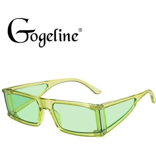 2021 New Rectangle Sunglasses Women Fashion Small Square Frame Vintage Sun Glasses Men Shades Retro Green Oculos UV400