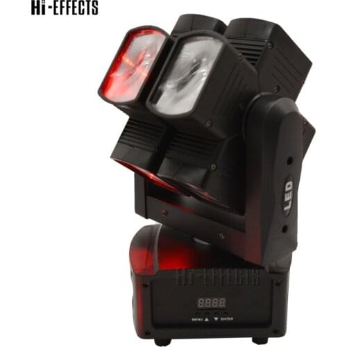 8x10w LED Rotating beam Light moving head laser light RGBW 4in1 super bright LED DJ Spot Light for stage lighting effect