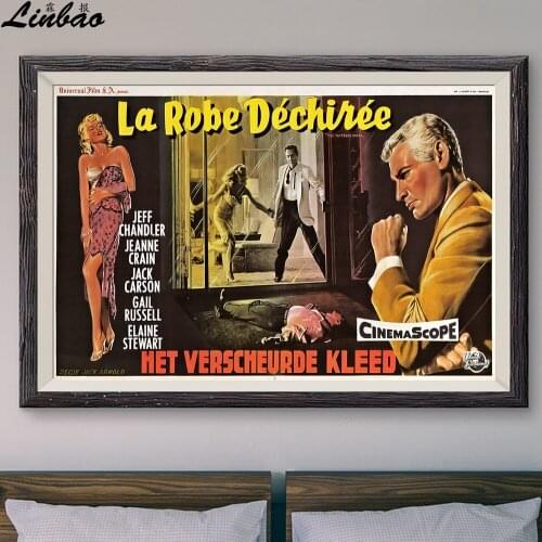 V250 1958 'The Tattered Dress' Vintage Classic Movie Print Silk Poster Home Deco Wall Art Gift