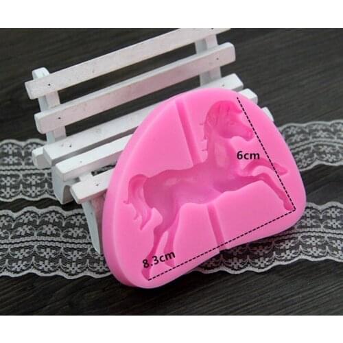 Hot Sale Hot Sale Carousel Horse Silicone Fondant Mold Cake Decor Chocolate Baking Moulds Wholesale