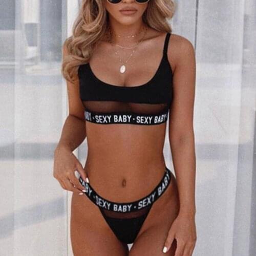 Fashion Womens Bra and Panties Set Solid Color Sexy Ladies Underwear Womens Underwear Panties Set Sexy Underwear Set Hot Sale