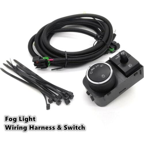 Car Fog Light Wiring Harness And Switch Fit For Chevy Silverado 07-14 25858705