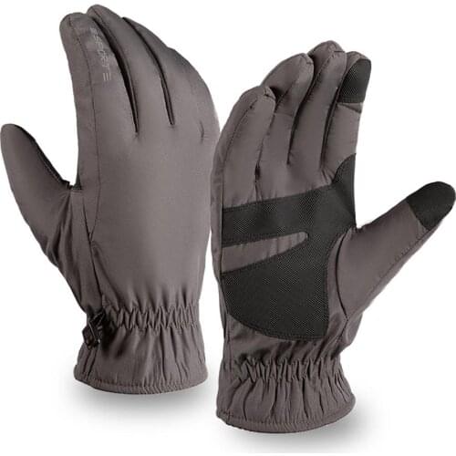 Winter Waterproof neoprene + Fleece Gloves Full Finger Warm Touch Screen Outdoor Sports Ski Riding Bike Gloves