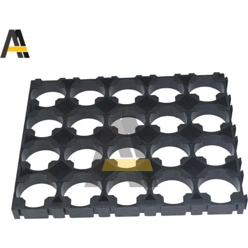 1pcs/ Lot 18650 Battery 4x5 Cell Spacer Radiating Shell Pack Plastic Heat Holder Black Drop Shipping Support