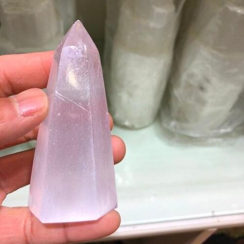 1pcs Selenite gypsum, gypsum crystal point specimen