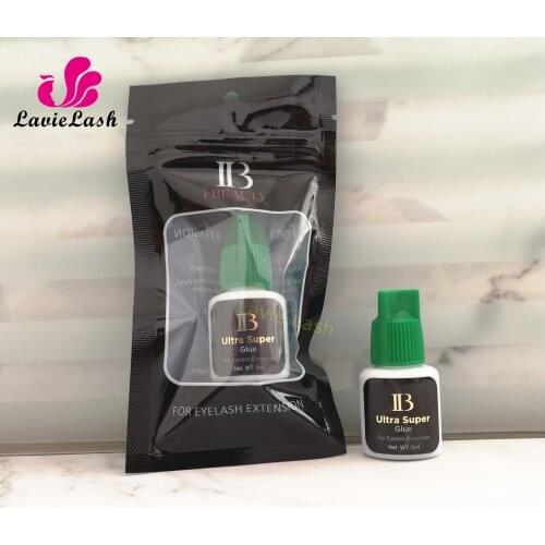 I-beauty 2 bottles/lot IB Ultra super Glue Individual 2s fast drying eyelash extensions glue green cap 5ml/bottle last 6 weeks