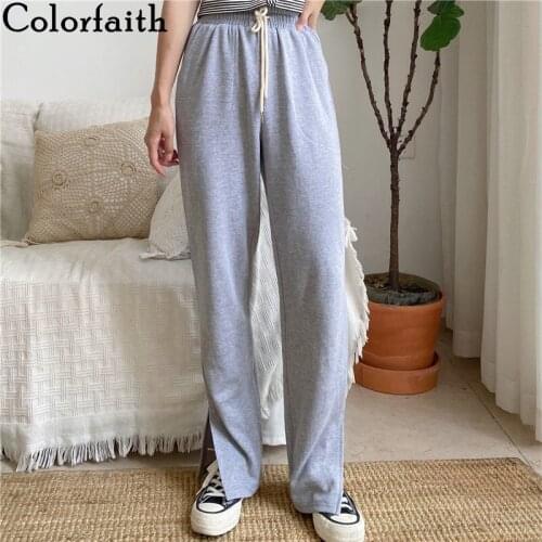 Colorfaith Women's Wide Trousers