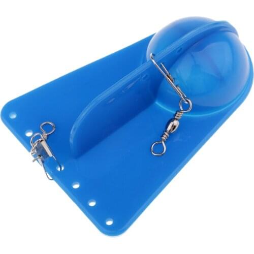 2 Pieces Adjustable Weight Fishing Trolling Diving Board Black/Blue Tool