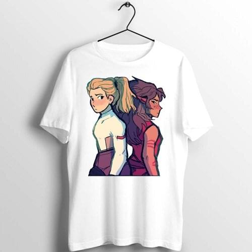 She Ra and Catra Cool Funny cartoon Artwork Printed Unisex Men Women T Shirt Artwork Printed Tee harajuku clothing Streetwear