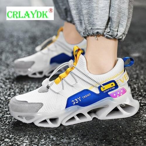 CRLAYDK Mens Breathable Walking Tennis Running Shoes Blade Youth Boys Casual Fashion Sneakers Increased Trainers Sport Schoenen