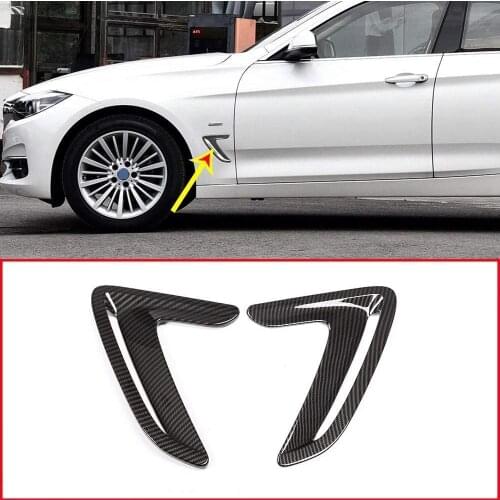 For BMW 3 Series GT Gran Turismo F34 2013-2017 ABS Chrome Side Air Vent Cover Hood Intake Bezel Fender Car Accessory
