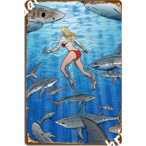 Below The Surface Metal Plaque Poster Wall Mural Club Bar Retro Wall Decor Tin Sign Poster