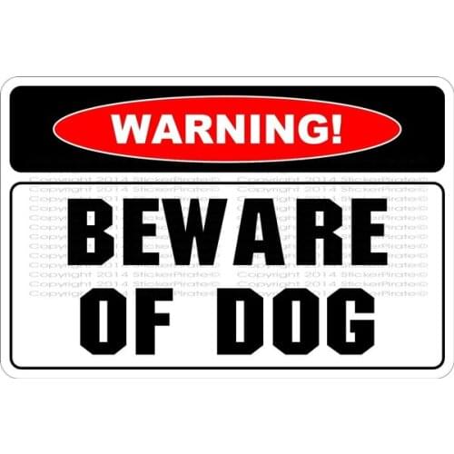 Metal Sign Warning Beware Of Dog