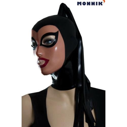 MONNIK latexLatex mask Sexy Latex Mask Rubber Unisex Hood Gummi 0.4mm for Party Wear Catsuit Unique