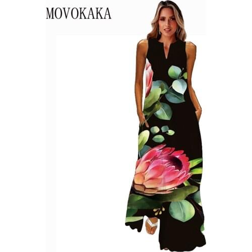 Длинные платья Movokaka China At AliExpress
