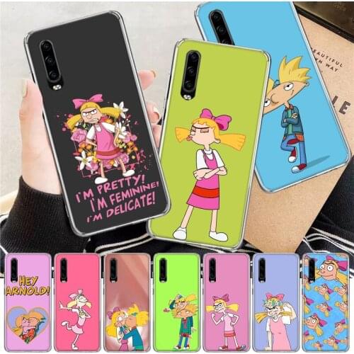 Cartoon Hey Arnold Fondos Soft Cover Phone Case For Huawei P30 P20 P10 P40 Mate 30 20 10 Pro Lite P Smart Z Plus + Customized Co