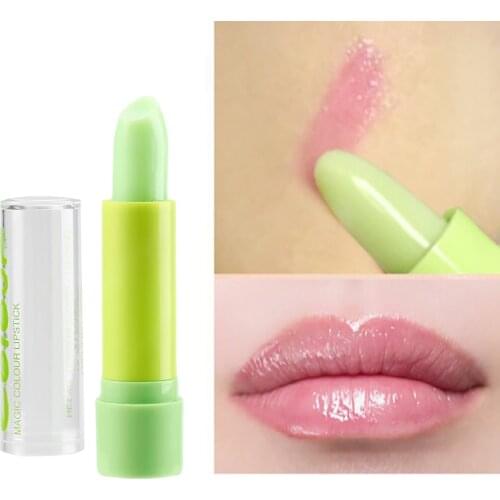 Aloe Vera Natural Moisturizer Hygienic Lipstick Bright Flower Crystal Jelly Lipstick Temperature Change Color Lip CosmeticTSLM1