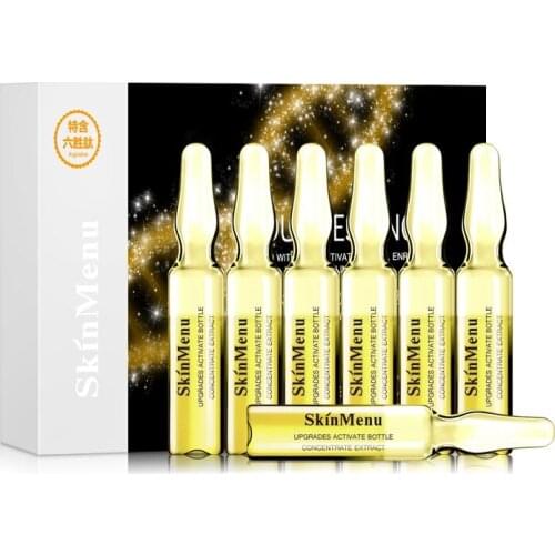 New 7 pcs Long Lasting Ampoule Serum Hyaluronic Acid Vitamin C 24K Gold Retinol Ceramide Anti-Aging Wrinkle Moisturizing
