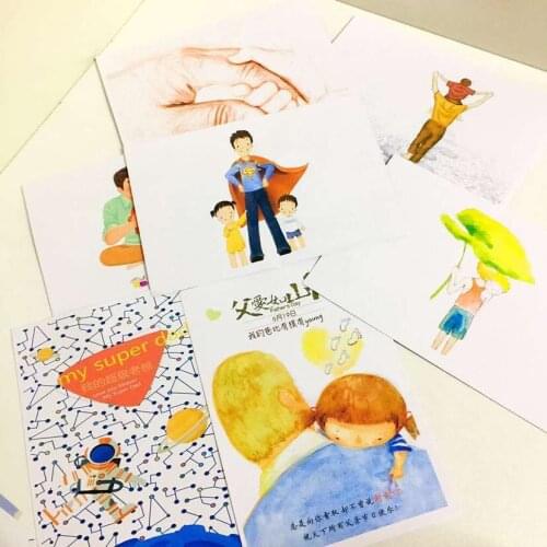 Originality Cartoon Fund Love Accept Believe Thanksgiving Confession Thank Fathers Day Envelope Small Fresh Card Decoration